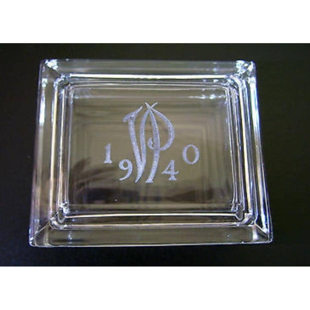 Rare Glass Trinket Box Veiled Prophet Ball 1940 St. Louis